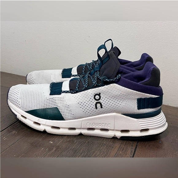 On Cloudnova Undyed/Purple/Forrest Size 8 - Picture 5 of 7